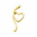 14K Yellow Heart Pendant